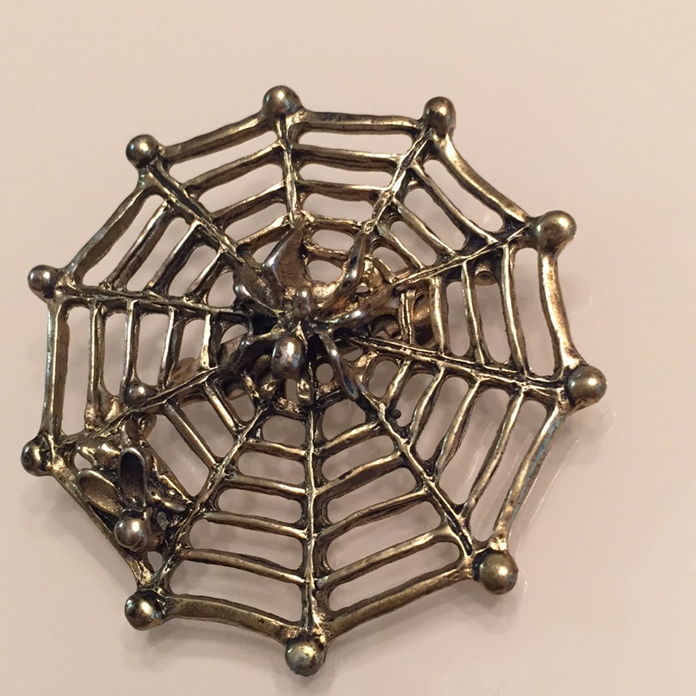 Spider and Fly Brooch